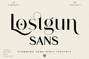 Lostgun Sans | Modern Typeface, a Sans Serif Font by Qaratype (Thumbnail 1 of 17)