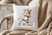 Beach Mouse PNG Clipart Bundle, a Seasonal Illustration by OK Design (Thumbnail 4 of 6)