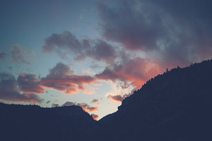 Rocky Mountain Sunset at Dusk