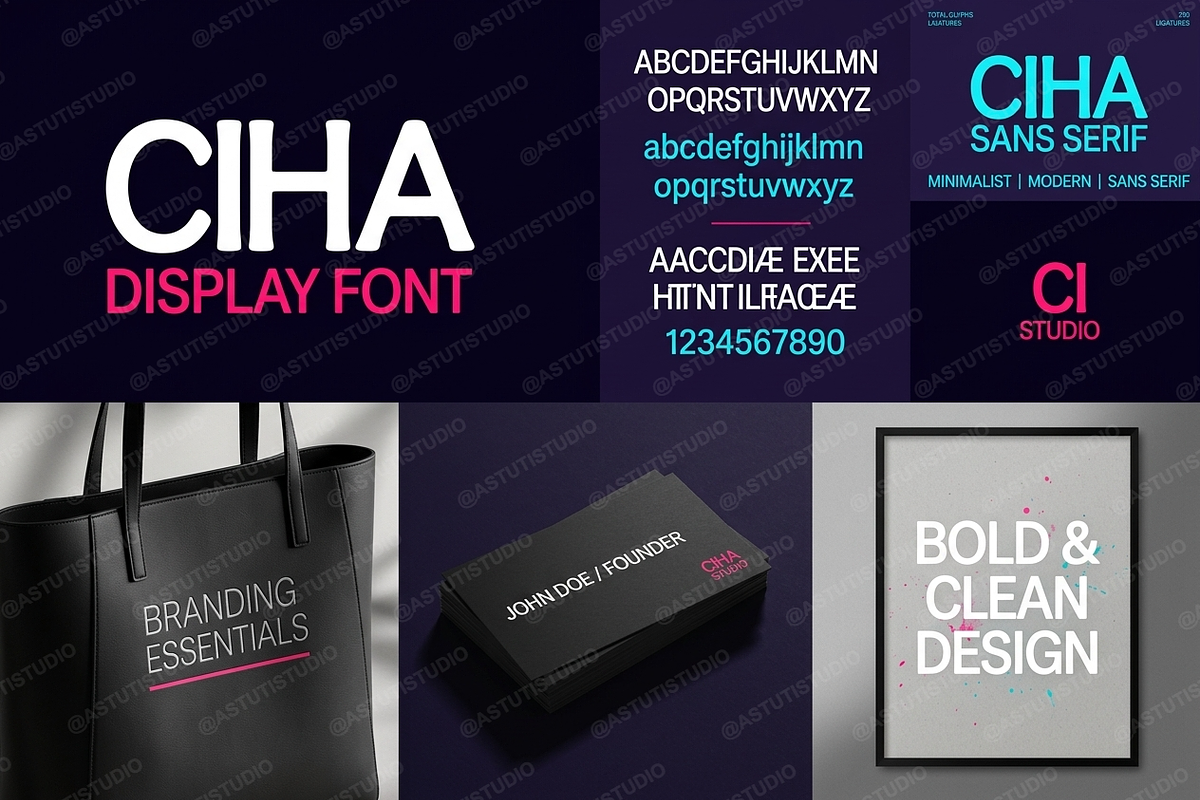 Ciha – Elegant Serif Typeface, a Serif Font by Astuti Studio (Photo 23 of 25)