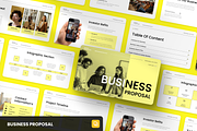 Minimalist Business Proposal, a Presentation Template by SquidPixey (Thumbnail 1 of 6)