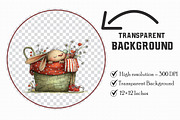 Whimsical Easter Clipart Bundle PNG, an Illustration by Libby Wishes (Thumbnail 5 of 7)