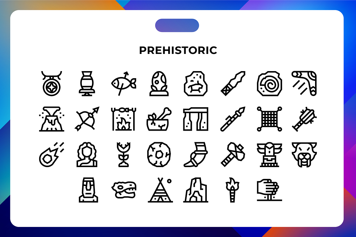 Prehistoric Icons, an Icon by Wencory