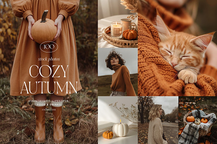 COZY AUTUMN ~ 100 Stock Photos, a Photo by Muse Mockups