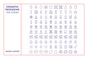 Cosmetic Packaging Line Icons, an Outline Icon by Made by Made (Thumbnail 5 of 9)