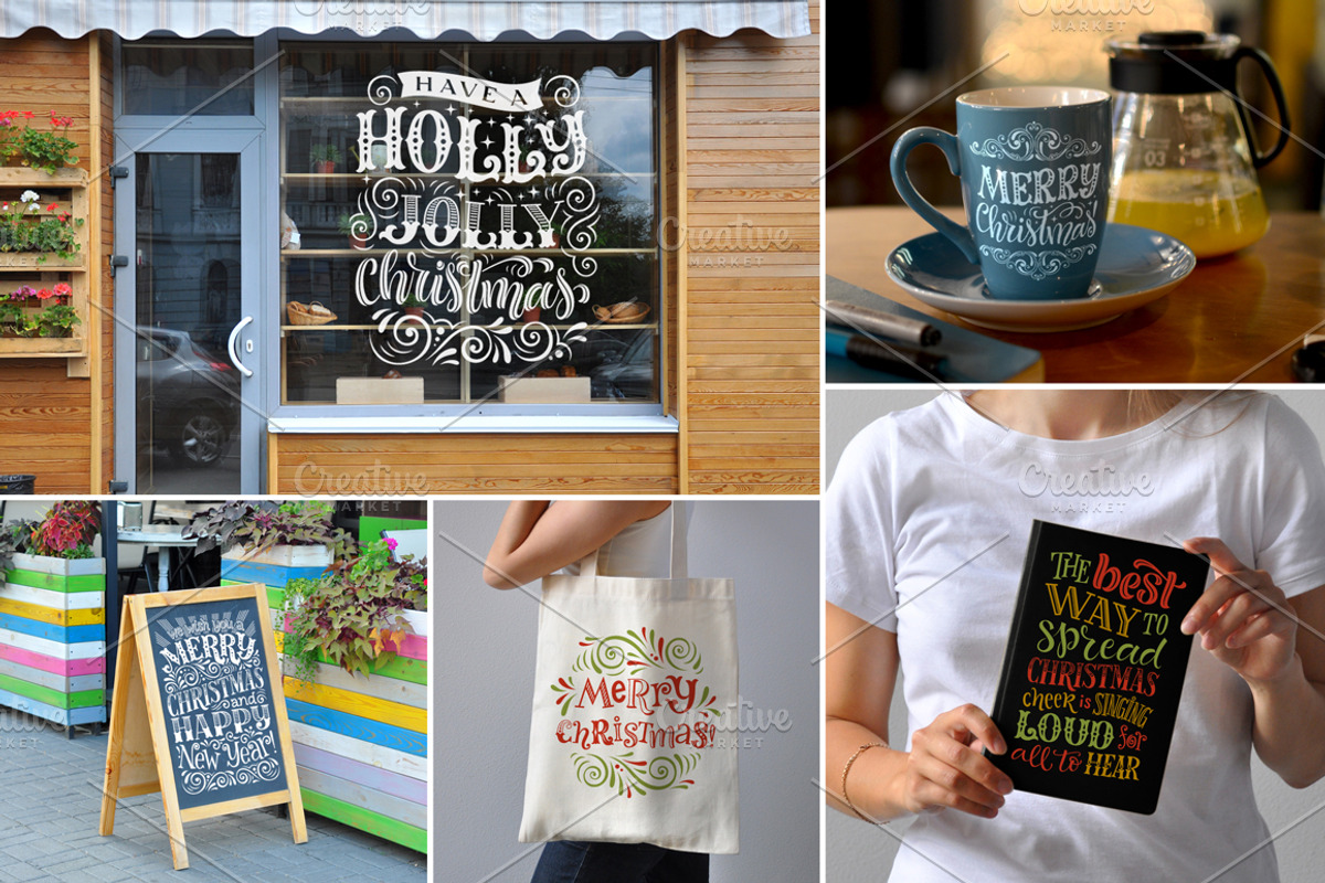 Christmas Lettering Collection 2, an Illustration by bariskina (Photo 6 of 6)