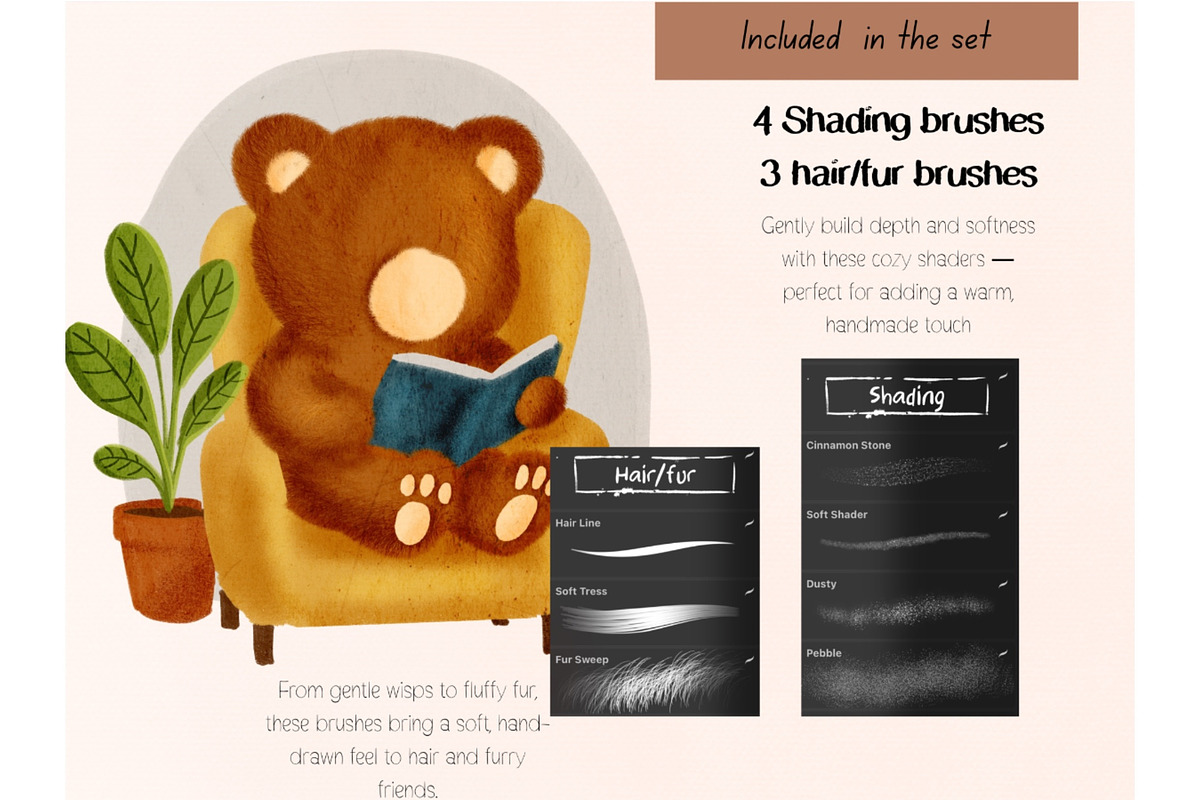 The Cozy Brush set, a Brush Add-On by Tanya’s Digital Art (Photo 6 of 10)
