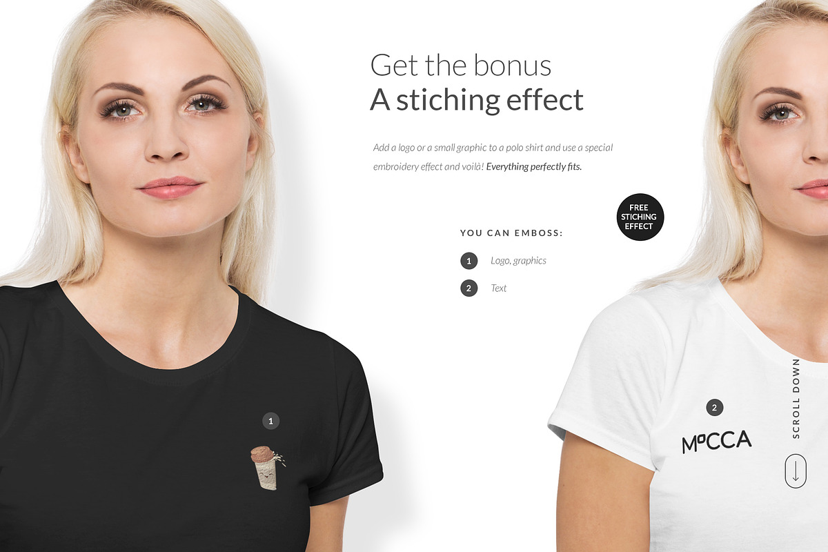 Women T-Shirt Mockups Set FREE DEMO, a Books & Magazine Mockup by Apparel_Mockups (Photo 17 of 27)