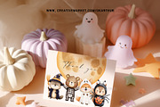 Halloween Woodland Animals Clipart, a Seasonal Illustration by OKArtHub (Thumbnail 5 of 6)
