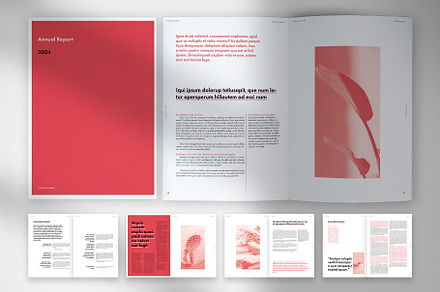 Business Market Report, a Print Template by McLittle Stock