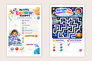 Little Explorers Space & Science, a Stationery Template by Designmela01 (Thumbnail 5 of 5)