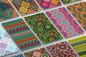 Ornamental seamless patterns.