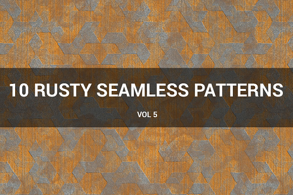 Rusty Metal Seamless Patterns (v 5) preview 6