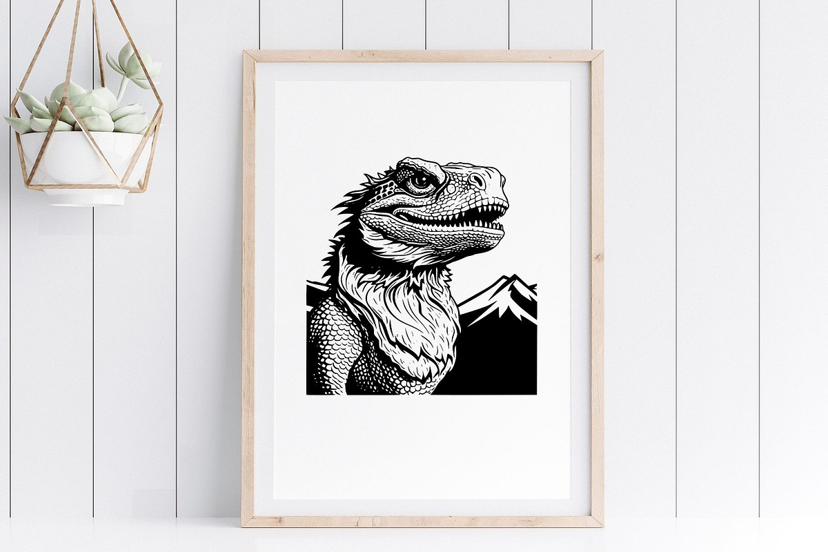 Bearded Dragon SVG - Lizard Clipart, an Illustration by YouniqueArtwork (Photo 4 of 5)