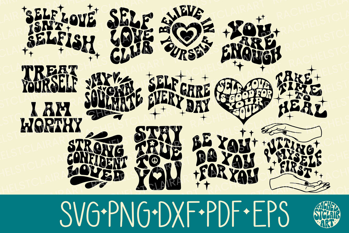 Self Love Quotes SVG Bundle