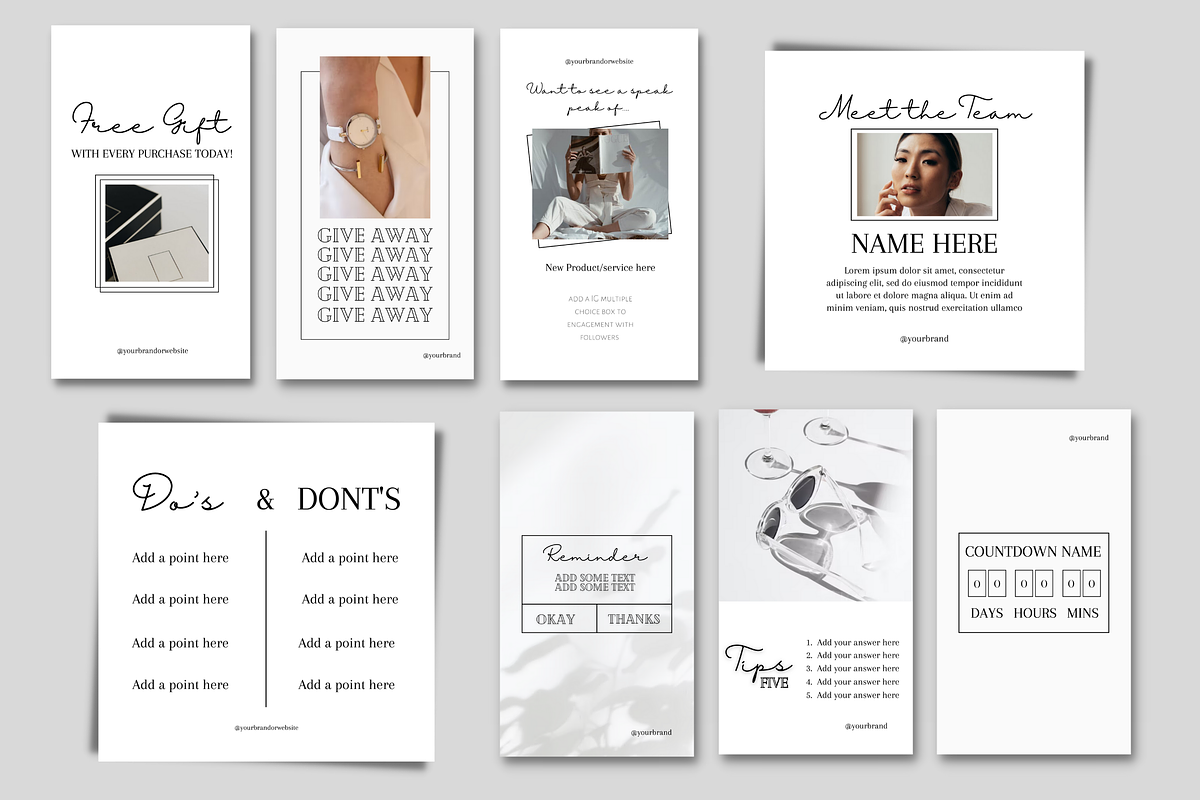 Lux Light Minimal Instagram Template, a Social Media Template by Faytemplates (Photo 7 of 10)