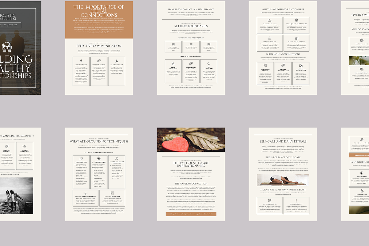 HOLISTIC WELLNESS EBOOK TEMPLATE, a Marketing Template by Daring Digies (Photo 7 of 9)