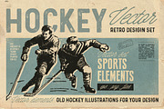 Retro hockey, an Illustration by Retro Machine (Thumbnail 1 of 7)