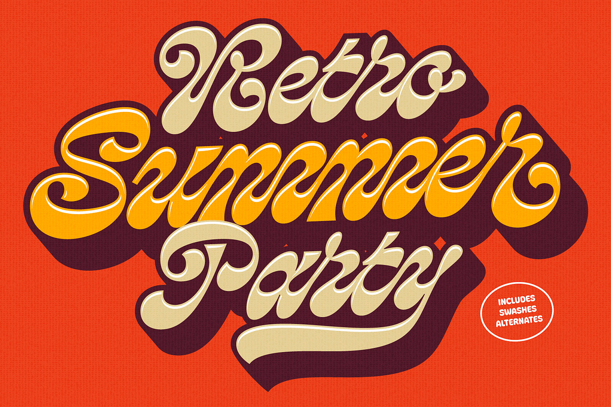 Loopin Script Font, a Script Font by Letteralle Studios (Photo 6 of 12)