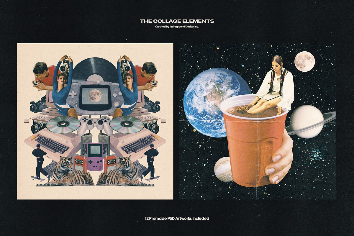 1500+ Collage Elements Creator Kit, an Object Graphic by Indieground Design Inc. (Photo 6 of 28)