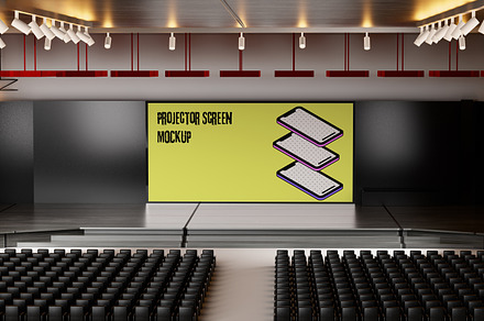 PROJECTOR SCREEN MOCKUP
