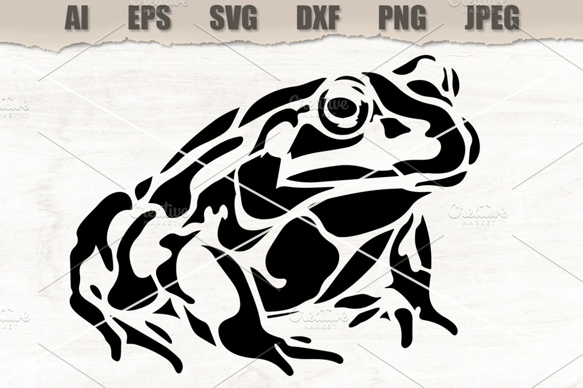 Stencil Frog, a Decorative Illustration by MARYCRAFTIRIA (Photo 1 of 3)