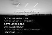 Dots Lines. Display font, 8 styles., a Font by lisa_kalev (Thumbnail 5 of 11)