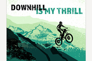 Downhill is my thrill. Landscape, a Sport Illustration by Anna's Shop