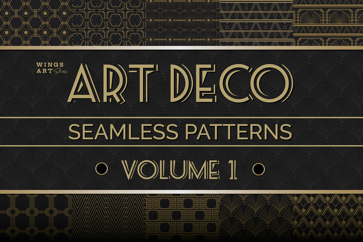 Art Deco Seamless Patterns Vol 1