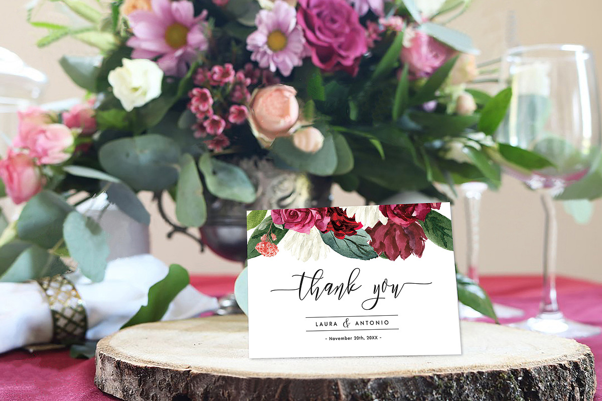 Thank You Card, an Invitation Template by ShineOnWedding (Photo 8 of 11)