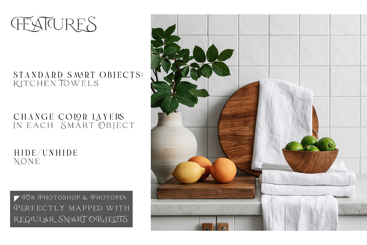 Kitchen Towel Mockups, a Household Mockup by mock-ups (Photo 3 of 15)
