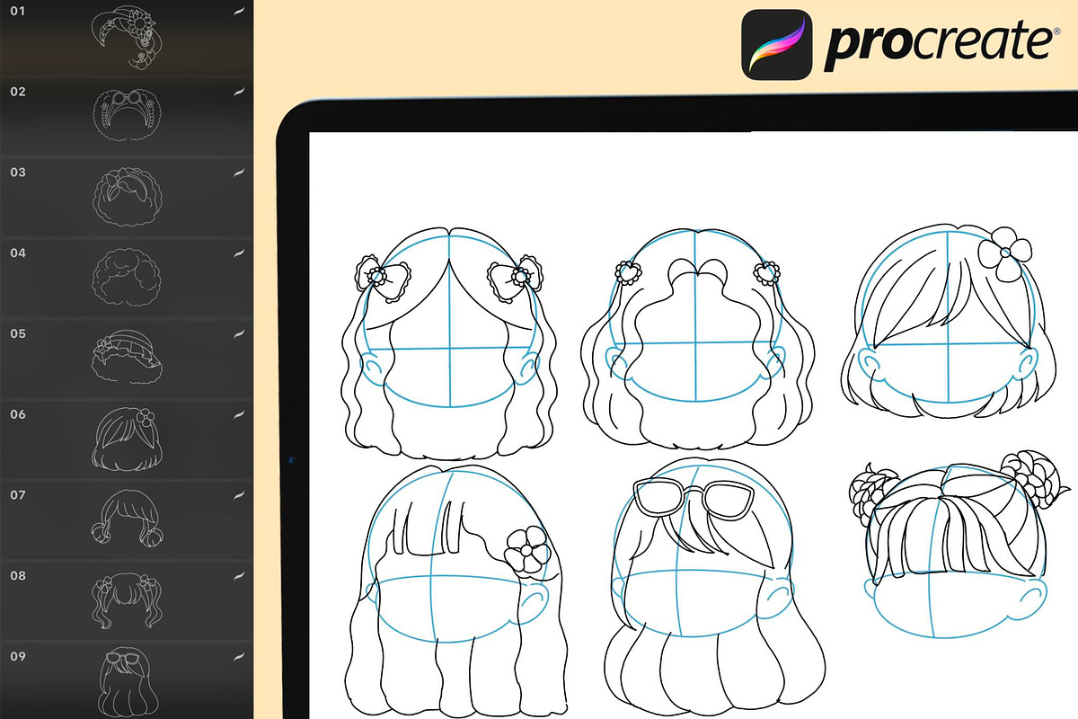 175 Procreate Chibi Summer Stamp, a Brush Add-On by DrawingStoryShop (Photo 6 of 10)