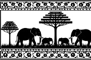 Wild Elephant Silhouette Set, an Illustration by jahid234 (Thumbnail 18 of 21)