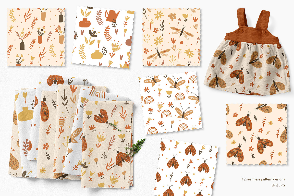 Boho Florals and Butterflies Bundle, an Illustration by DearLetters (Photo 9 of 16)