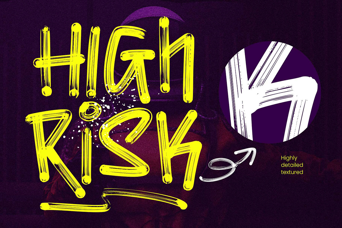 Brosnoirs - Textured Urban Style, a Handwritten Font by Arterfak Project (Photo 10 of 13)