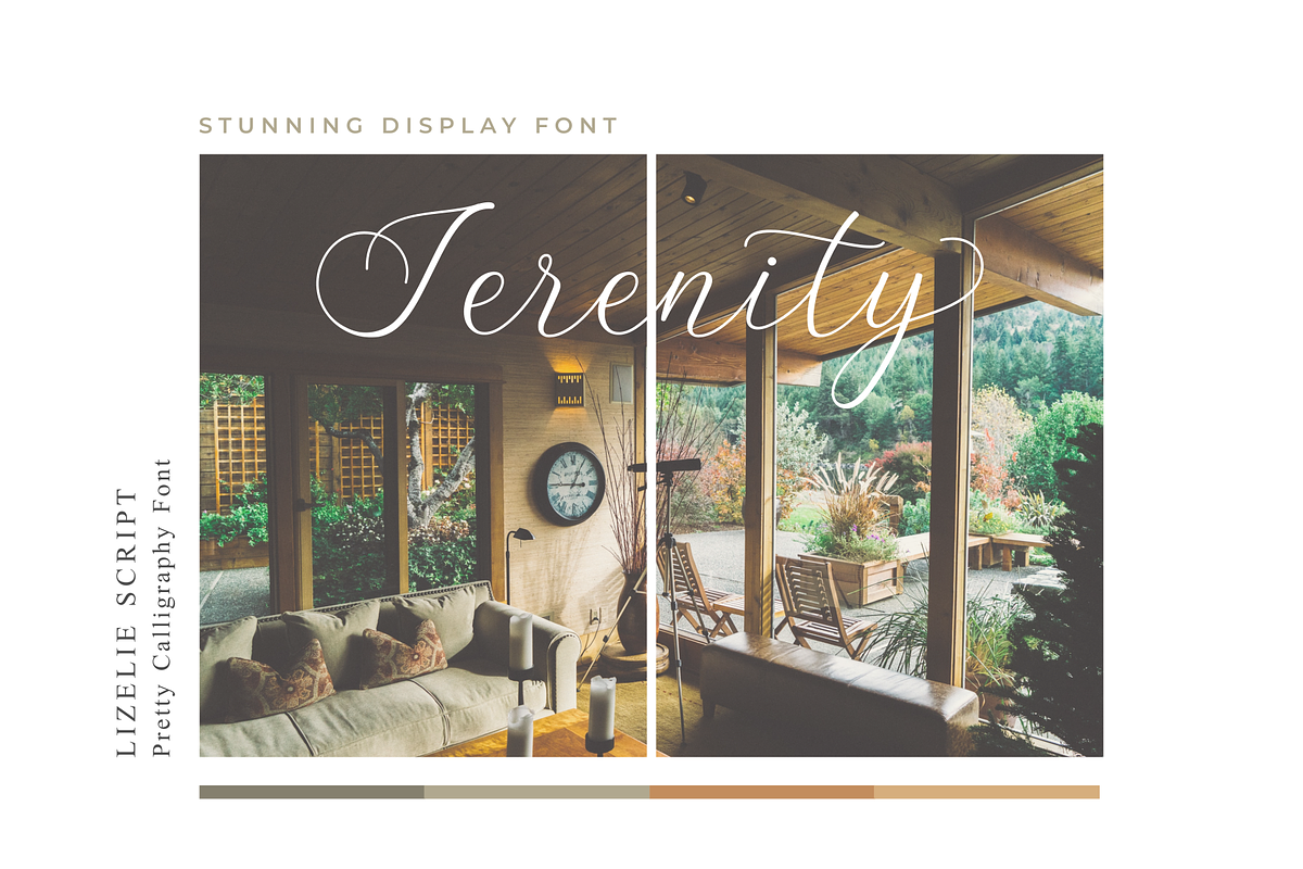 Lizelie Calligraphy font preview 5