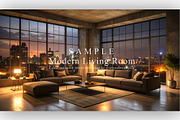 15 Modern Living Room, a Background Graphic by NOMO DESIGN (Thumbnail 6 of 16)