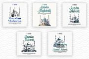 Ramadan Mubarak posts, a Social Media Template by AyyazMomin (Thumbnail 2 of 7)