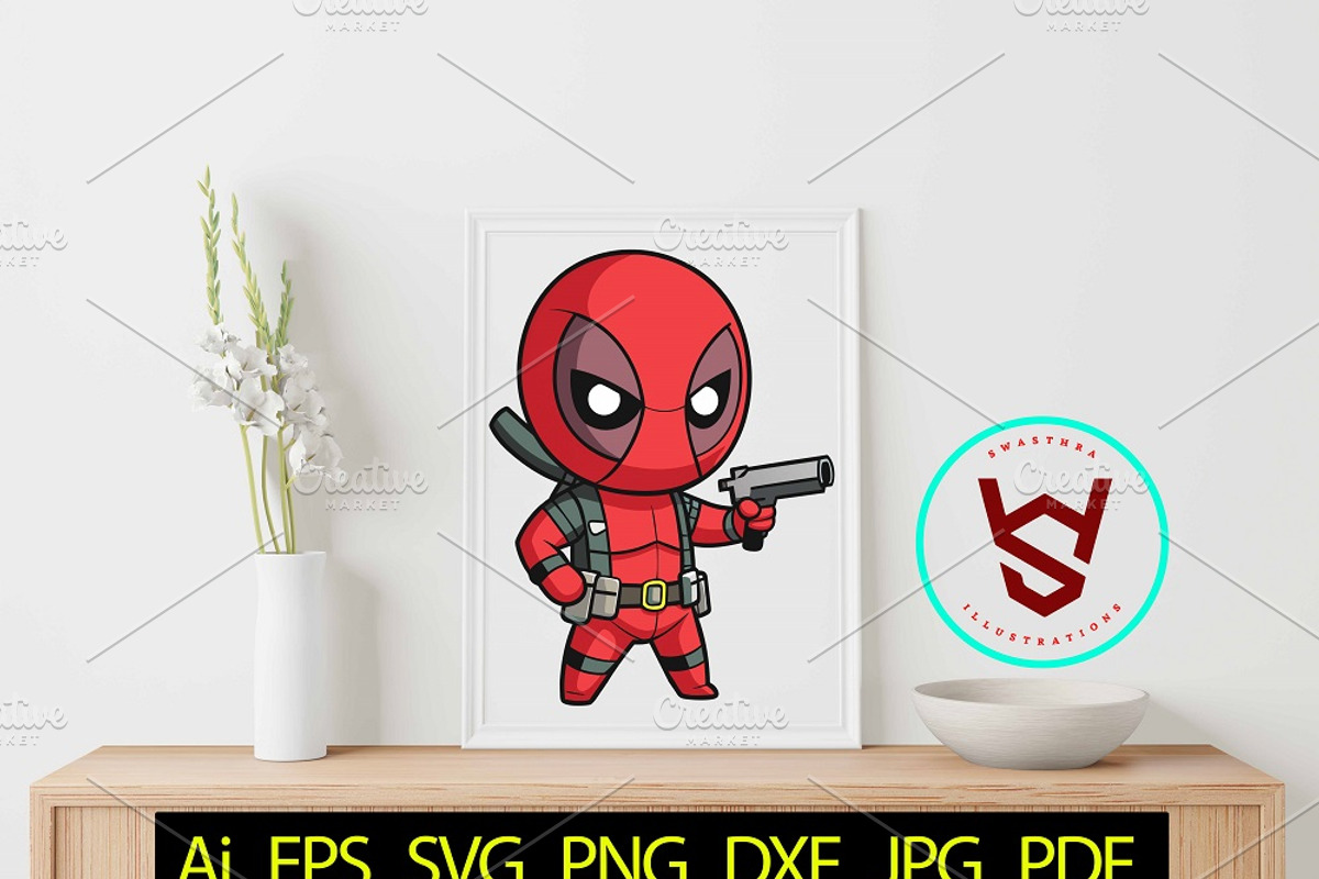 Chibi Superhero Vector Bundle, a Person Illustration by FancyDesignStudio (Photo 5 of 7)