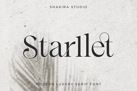 Starllet - Modern Serif Font, a Serif Font by Shakira Studio