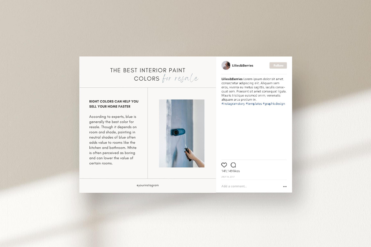 Real Estate Instagram Post Templates, a Social Media Template by LiliesandBerries (Photo 20 of 23)