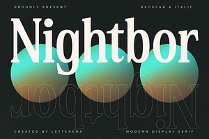 Nightbor Modern Display Serif