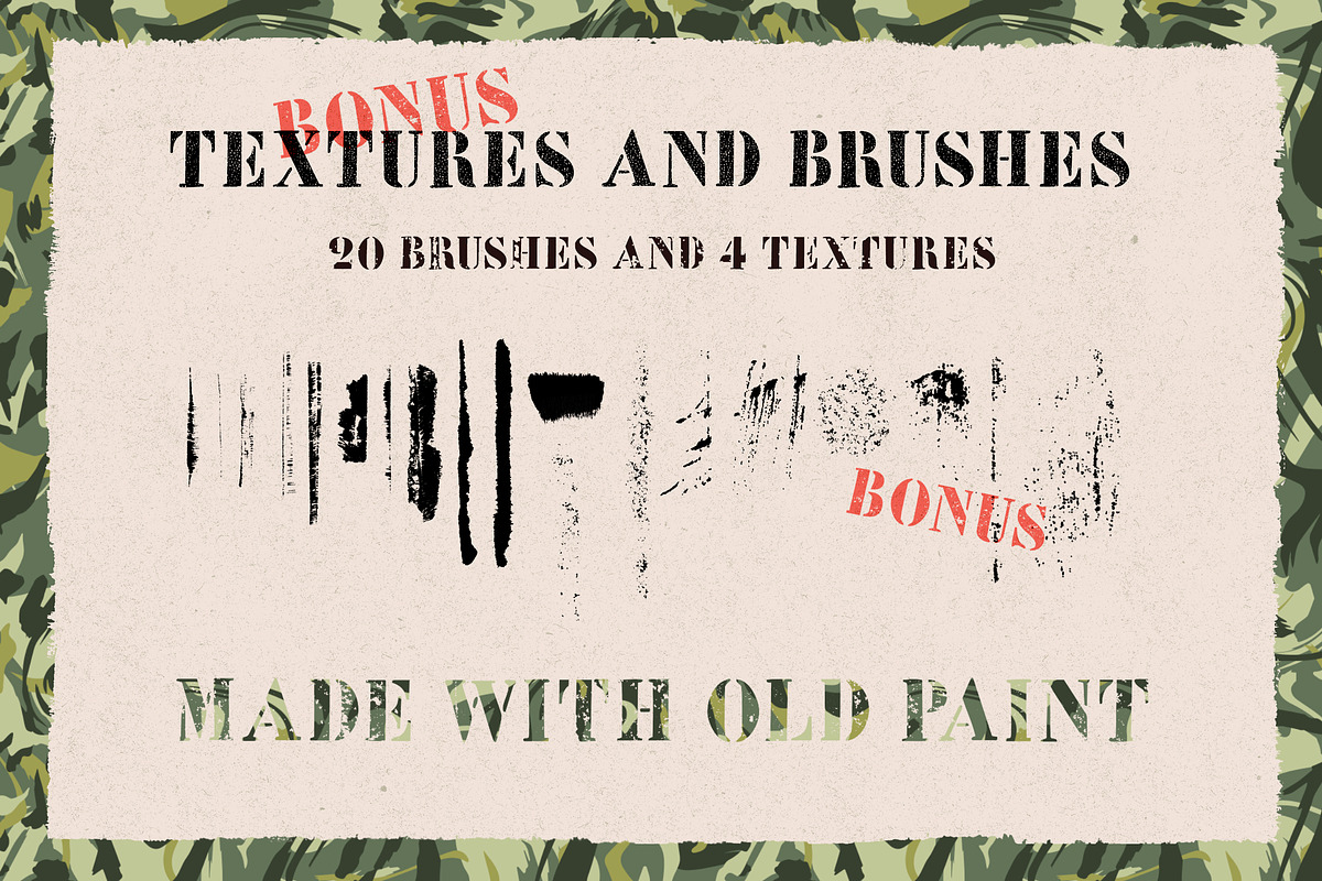 Camo Styles for Adobe Photoshop, a Layer Style Add-On by Guerillacraft (Photo 6 of 6)