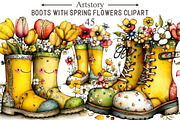 Boots with Spring Flowers Sublimatio, an Illustration by designcity5 (Thumbnail 1 of 5)