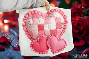 Retro Valentine's Heart PNG, an Illustration by Canvas Craft