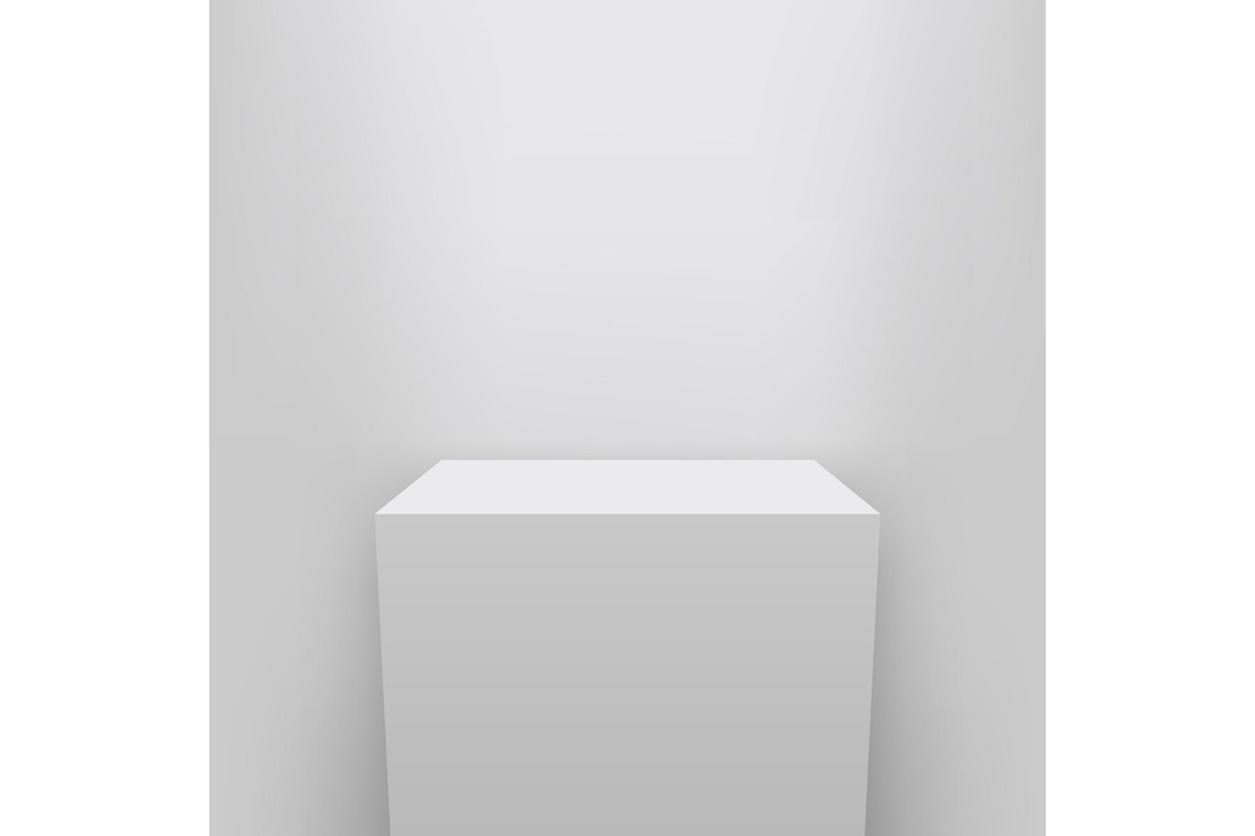 Museum Pedestal Stage 3D Podium by Happy Vector  Creative Market