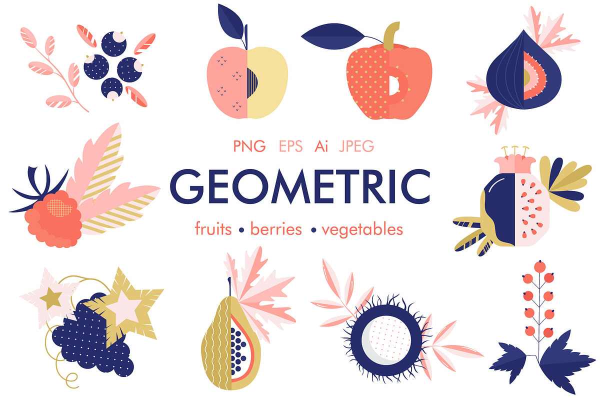 Fruits.Berries.Vegetables, a Food Illustration by TashaDraw (Photo 1 of 12)