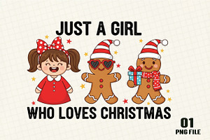 Cute Gingerbread Couple Christmas, an Illustration by DreamCafeArt