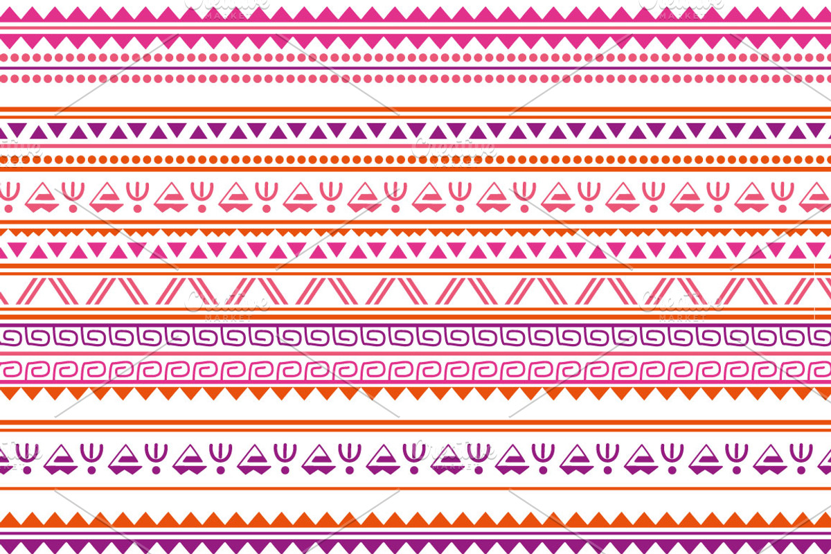 Ethnic Seamless Patterns preview 4