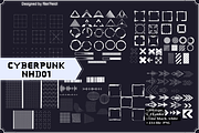 110 Cyberpunk NHD 01, a Brush Add-On by Nan'Heidi (Thumbnail 1 of 8)